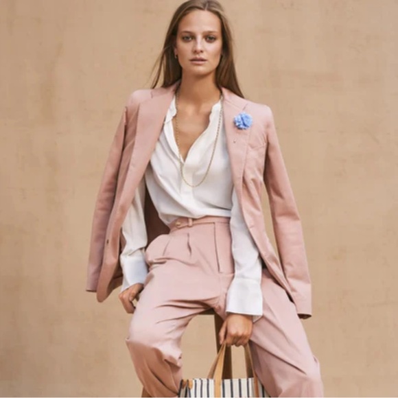 Polo Ralph Lauren Jackets & Blazers - Polo by Ralph Lauren Schoolboy Pale Rose Pink Cotton Blazer Jacket Size 4 NWT